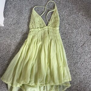 free people cute light green summer dress